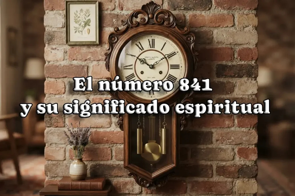 El número 841 y su significado espiritual profundo